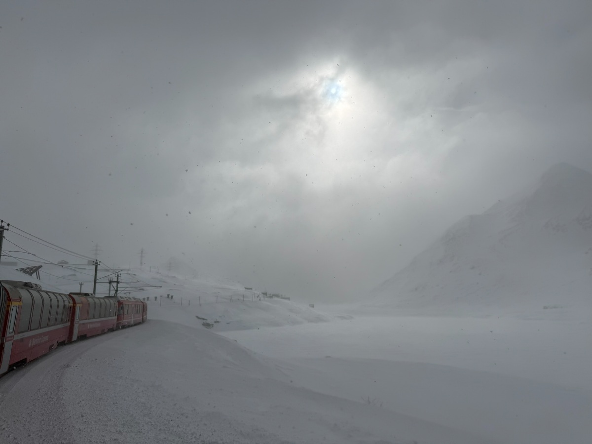 Auf dem Weg nach Alp Grüm - Aufstieg auf über 2200m