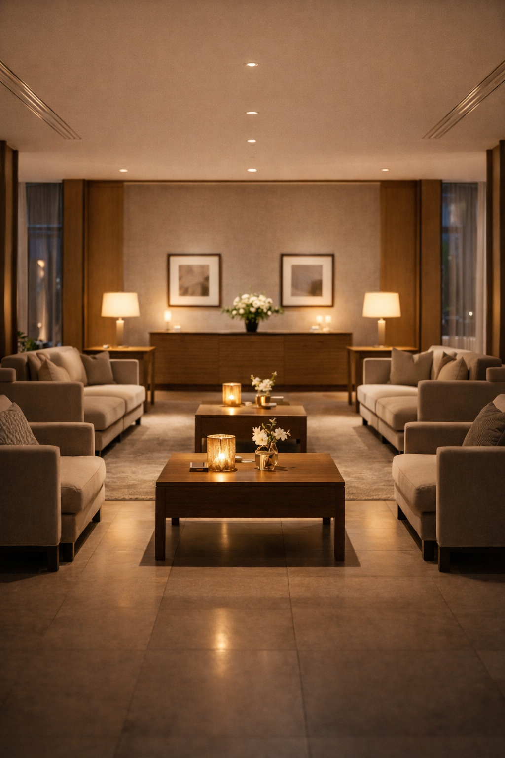 Luxuriöse Hotel-Lobby