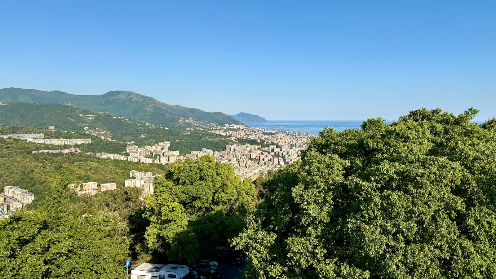Aussichtspunkt Righi über Genua